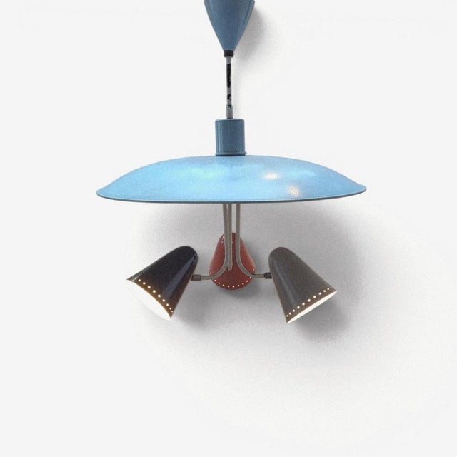 Zeist Ceiling Lamp by H. TH. J. A. Busquet for Hala, 1950s For Sale - Image 13 of 13