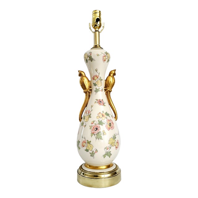 Lamp Pair Gold Parrots For Sale