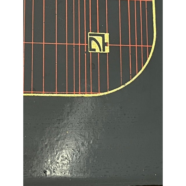 Black Vintage Japanese Black Lacquer Serving Trays For Sale - Image 8 of 12