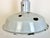 Large Industrial Grey Enamel Factory Lamp, 1950s For Sale - Image 4 of 17