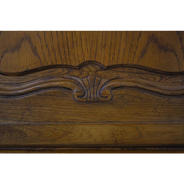 Baker Country French Oak China Cabinet For Sale - Image 15 of 18