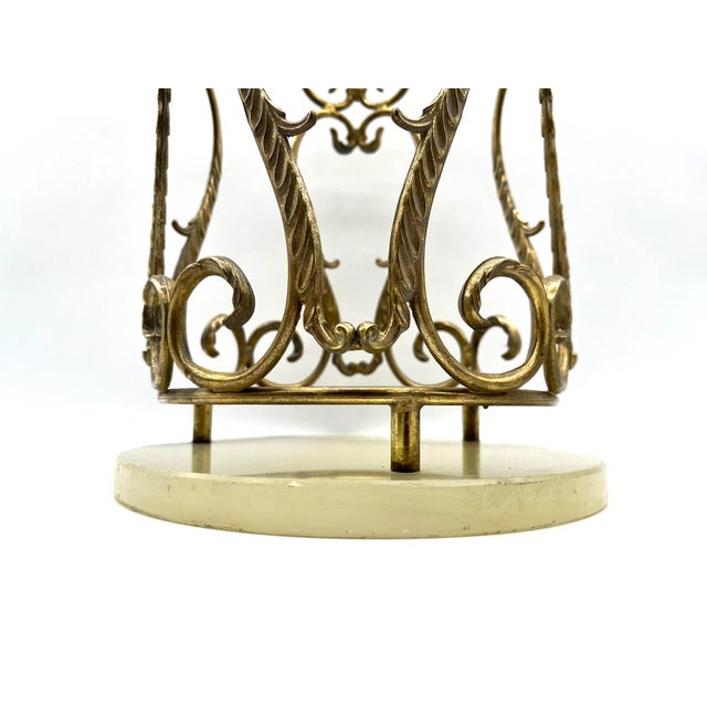 Hollywood Regency Brass and Onyx Marble Umbrella Stand from Banci Firenze, 1970s For Sale - Image 13 of 18