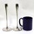 Metal Mid Century Modern Silver-Plated Jens Quistgaard for Dansk Tulip Taper Candlesticks-a Pair For Sale - Image 7 of 10