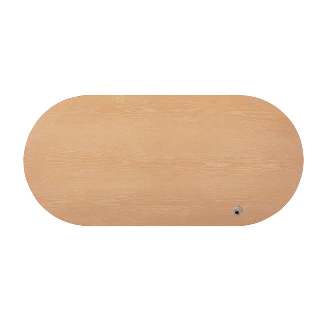 Marlow Natural Wood Executive Desk For Sale In Los Angeles - Image 6 of 9