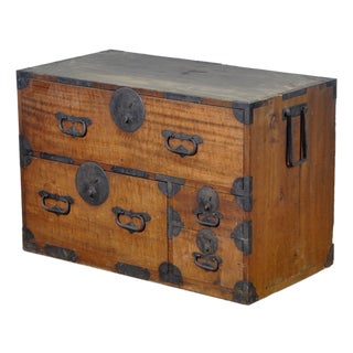 Japanese Tansu Chest of Drawers, 1890s For Sale