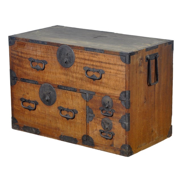 Japanese Tansu Chest of Drawers, 1890s For Sale