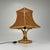 Brown Mid-Century Modern Bamboo and Wicker Table Lamp, 1960s For Sale - Image 8 of 8