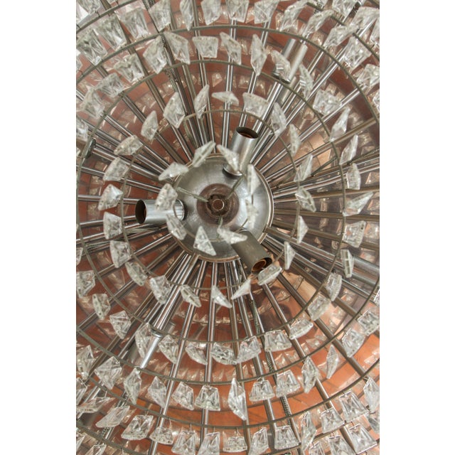 Massive Crystal Wedding Cake Fixture For Sale In Los Angeles - Image 6 of 9