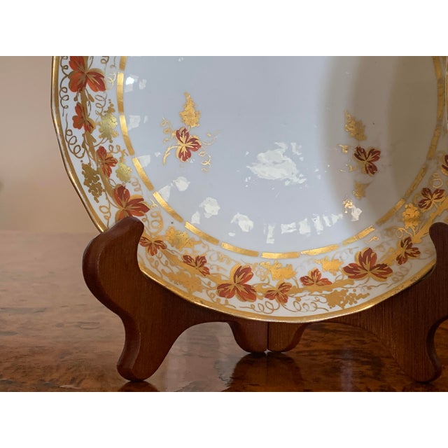 English Derby Grape Vine Pattern Porcelain Plates, Ca. 1810 - A Pair For Sale - Image 14 of 16