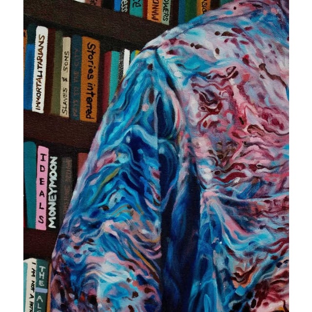 Contemporary School of Thought 1, Oil and Acrylic Painting on Canvas, 2021 For Sale - Image 3 of 6