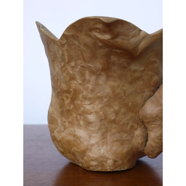 Hand Carved Burl Wood Jug, 1970s For Sale - Image 6 of 12