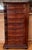 Late 19th Walnut Nine Drawer Tall French Carved Chest or Siffonier For Sale - Image 18 of 18