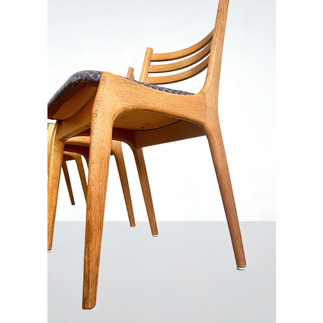 Light Yellow Danish Modern Dining Chairs in Oak from Korup K.S. Stolefabrik, Denmark, 1960s, Set of 6 For Sale - Image 8 of 18