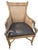 Set of 4 Asian Chinoiserie Faux Bamboo Armchairs With Sculptural Metal Fish Motifs For Sale - Image 11 of 17