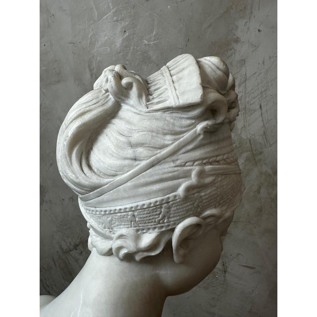 After Chinard, Bust of Juliette Récamier, 1800s, Marble For Sale - Image 15 of 18
