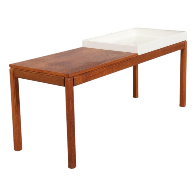 Swedish Modern Bench / Plant Stand in Teak For Sale