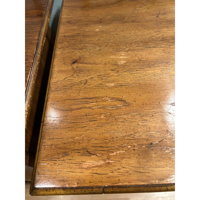 1970’s Thomasville Faux Bamboo and Rattan Chinoiserie Hollywood Regency Nightstands - A Pair For Sale - Image 11 of 12