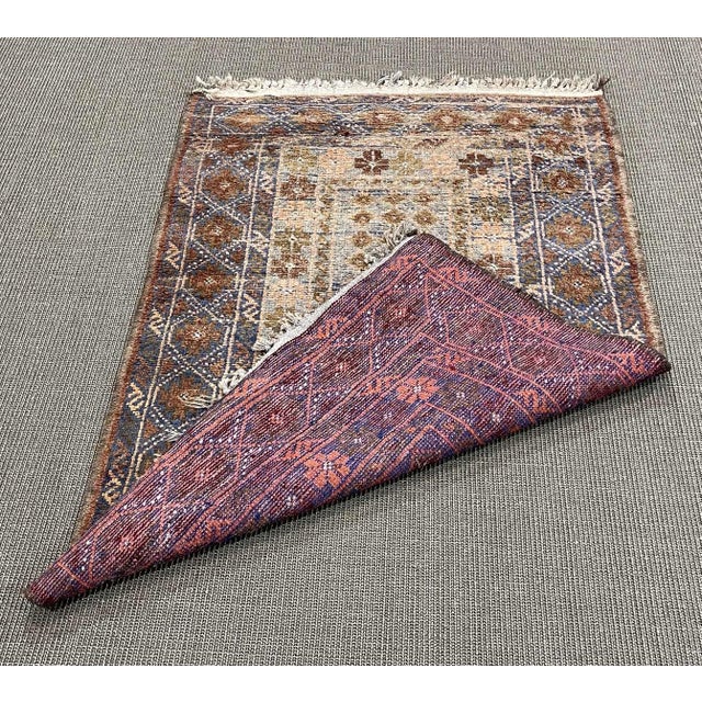 Handmade Wool Afghan Rug For Sale - Image 3 of 6
