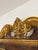 Italian Georgian Style Burl Wood & Gilt Wall Mirror With Rococo Crest For Sale - Image 4 of 6