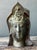 Late 20th Century Vintage Patinated Bronze Buddha Head For Sale - Image 5 of 18