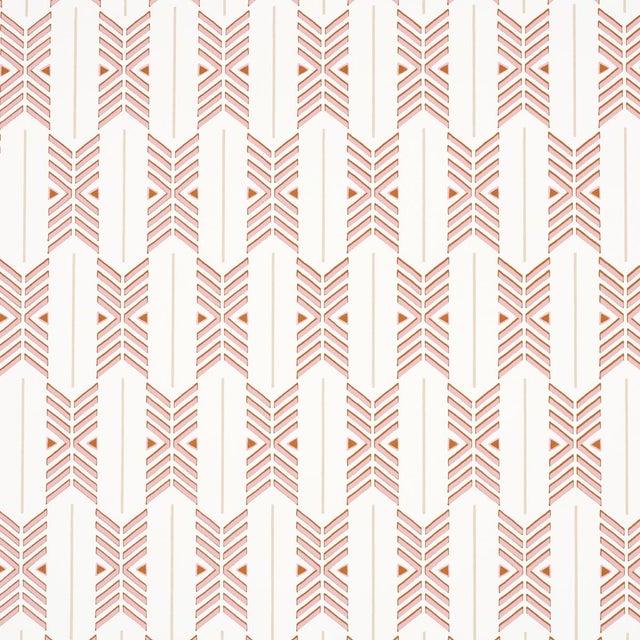 SAMPLE - Schumacher X A Rum Fellow Quiver Wallpaper In Sunset For Sale