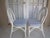 Coastal 1970s Tropical Style Wicker Bamboo Dining Chair White With Cushion Set of 4 For Sale - Image 3 of 11