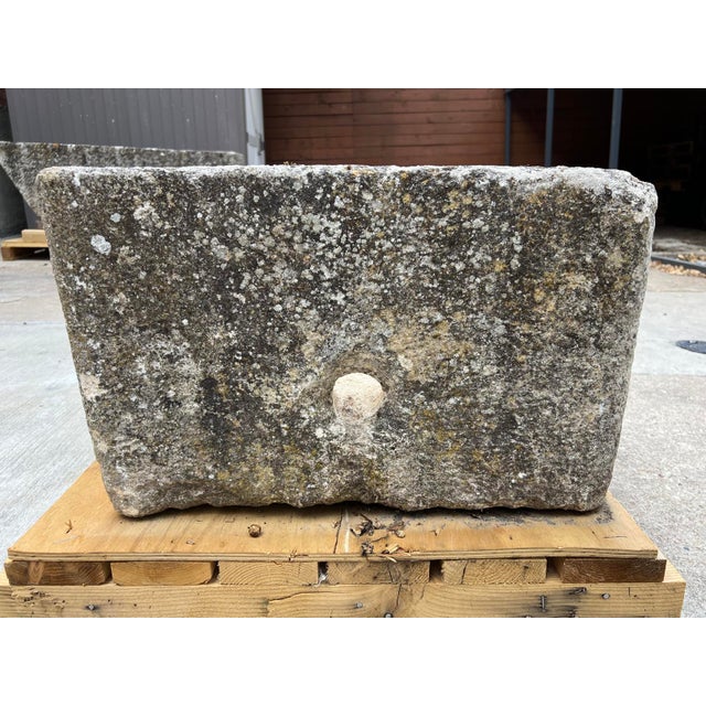 A Long Rectangular Limestone Field Trough From Burgundy, France, 19th Century For Sale - Image 13 of 16