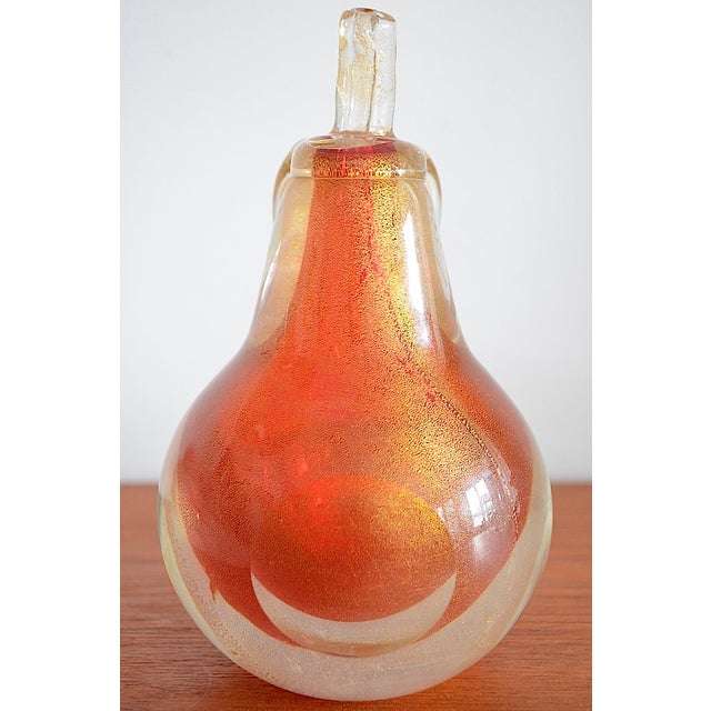 Mid-Century Pear Murano Glass from Barovier & Toso, 1960s For Sale - Image 6 of 13