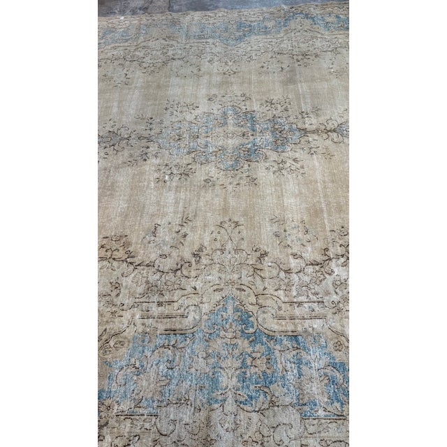 Mid-20th Century Antique Kerman Wool Rug For Sale - Image 9 of 14
