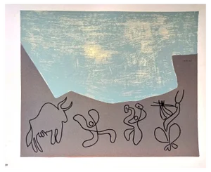 Pablo Picasso, Bacchanale, Original Linocut, 1962