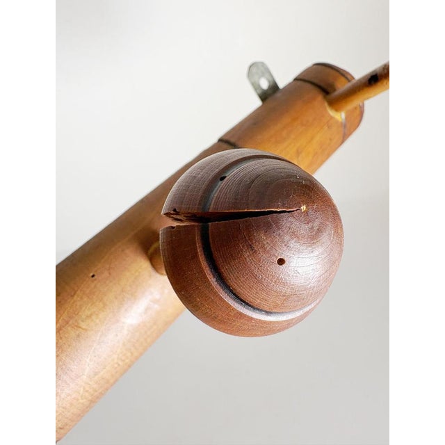 French Provincial Brown Wooden Coat Rack, France, 1930s For Sale - Image 10 of 12