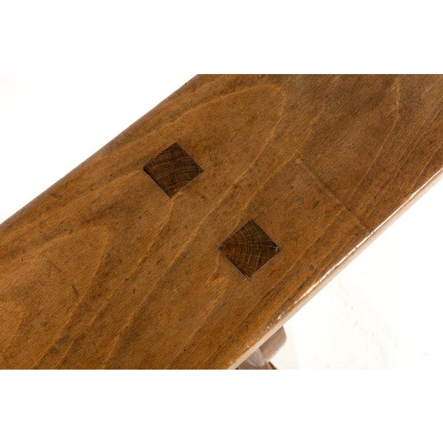 19th Century French Hall Benches, Set of 2 For Sale - Image 10 of 12