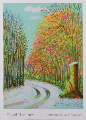 The Forest Path Poster after David Hockney