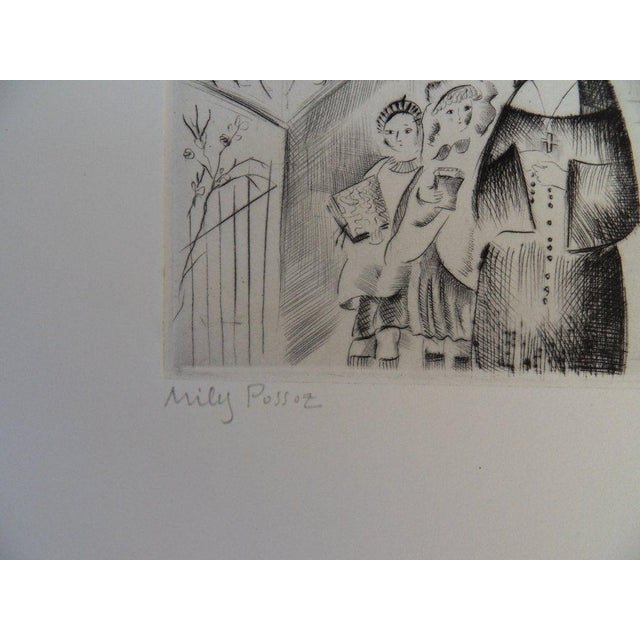 Mily Possoz, The Church of Fontenays, Engraving For Sale - Image 6 of 8