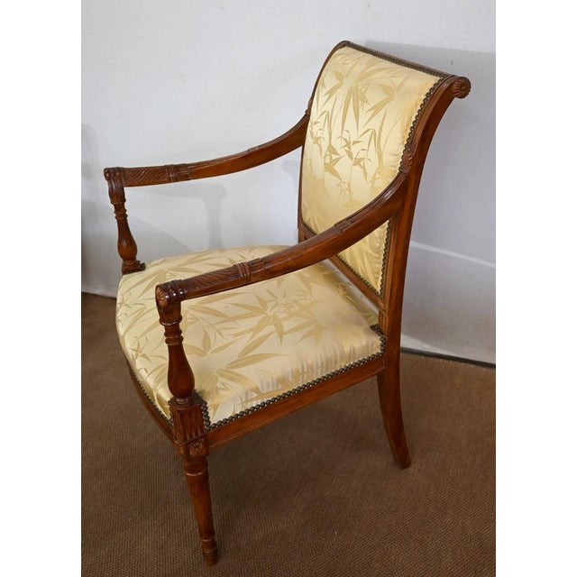 Set of Antique Mahogany & Upholstery Armchairs For Sale - Image 6 of 18