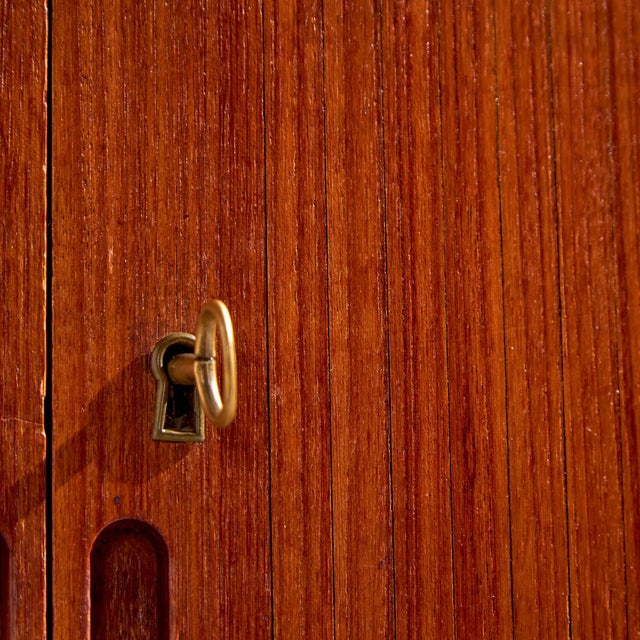 Wood Teak and Beech Highboard, 1960s For Sale - Image 7 of 18
