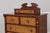 Brown Tiger Maple Front Sheraton Mahogany Dresser W. Jewelry Box For Sale - Image 8 of 14