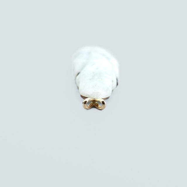 Vintage Chinese 14k Gold & Jadeite Pendant For Sale - Image 12 of 13