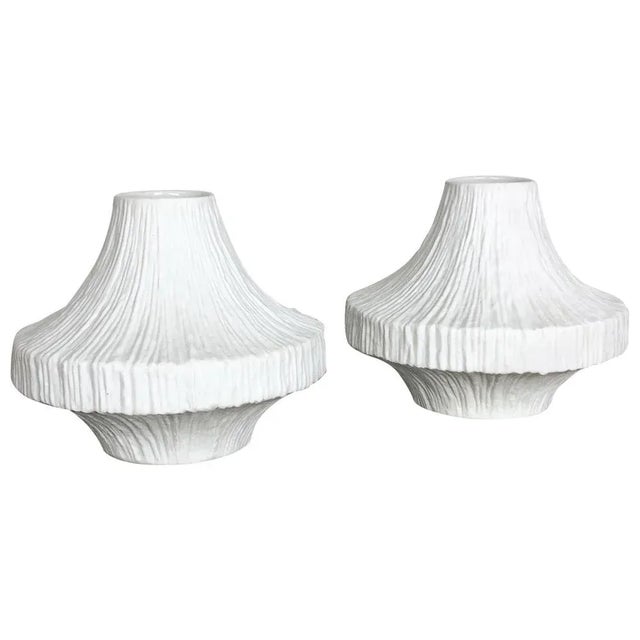 Op Art Porcelain Vases from Heinrich Selb, Germany, 1970s, Set of 2 For Sale - Image 16 of 16