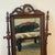 Traditional Vintage Mahogany Tabletop Vanity Mirror With Drawer - Carved Wood Dressing Mirror For Sale - Image 3 of 9