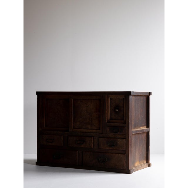 Japanese Antique Tansu Cabinet / Taishō–Shōwa Period 1910s–1940s For Sale - Image 9 of 16