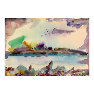 1952 Robert Colborne Modern Landscape Painting