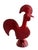 Red Glazed Ceramic Rooster by Aldo Londi for Bitossi, Italy, 1960s For Sale - Image 10 of 10