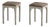 Antique Danish Stools with Lambswool Seats, Late 19th Century, Set of 2 For Sale