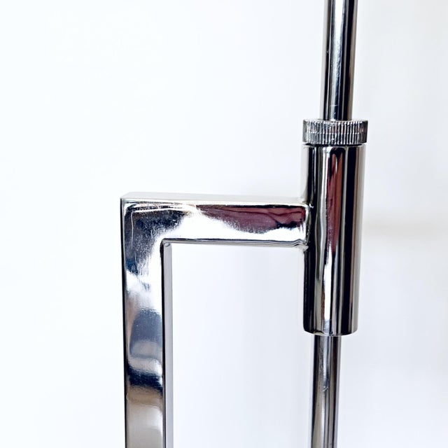 1970s Vintage Chrome Adjustable Floor Lamp Attributed to Laurel Lamp Company For Sale - Image 5 of 8