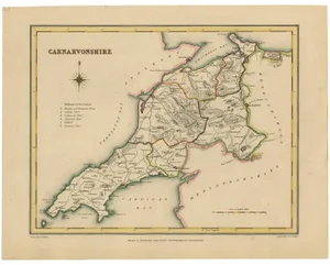 Map of Carnarvonshire, 1844