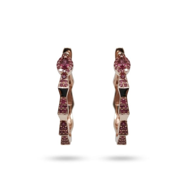 Gemstone Natural 18k Gold Ruby 1.07ct Stud Earrings, Timeless Elegance, Pair For Sale - Image 7 of 8
