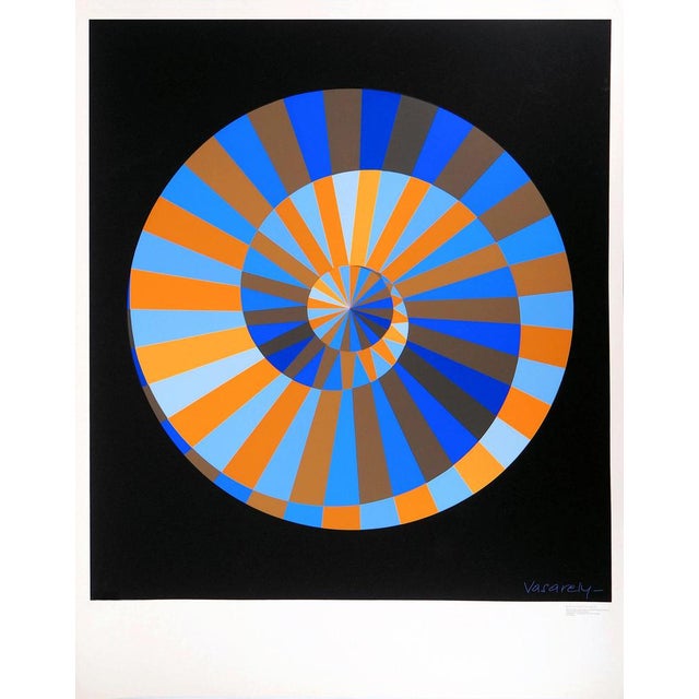 Victor Vasarely, Olympia, Sky and Sun, Original Screenprint, 20th Century For Sale - Image 7 of 7