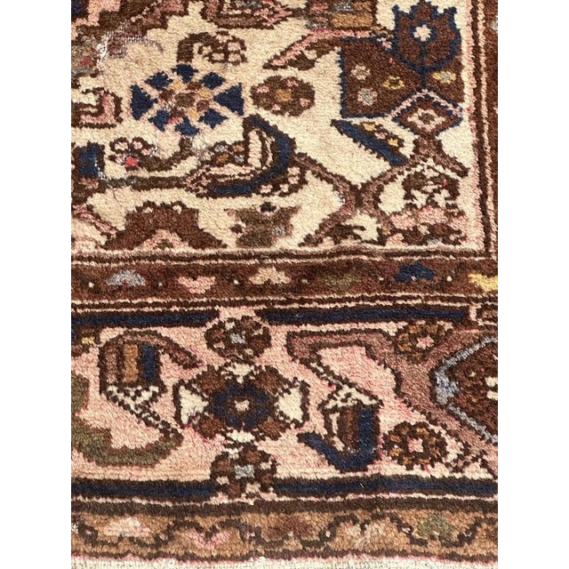 Brown Vintage Hamadan Rug, 1950s For Sale - Image 8 of 18
