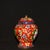 Red Vintage Chinese Cloisonné Enamel Ginger Jar With Peony Motif For Sale - Image 8 of 9